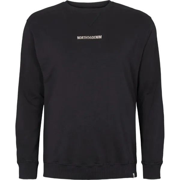 Hovedbilde North56Denim Sort bomulls genser